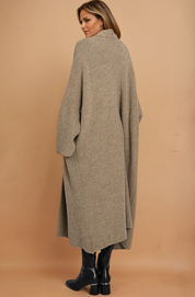 Beige Long Sleeve Cardigan