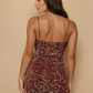 Brown Sequin Mini