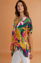 Orchid Print Top