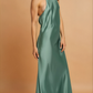 Jem Green Satin Maxi Dress