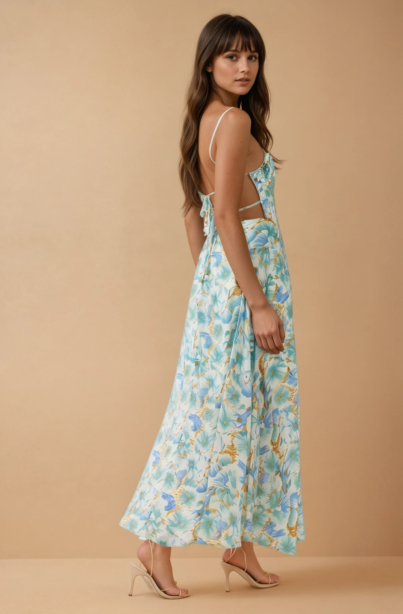 Beau Blue Floral Midi