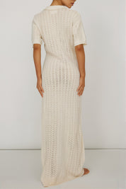 Lori Mesh V Neck Maxi Dress