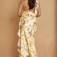 Becca Cream Gold Feature Frill Maxi