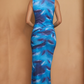 Hot Nights Mesh Cowl Dress