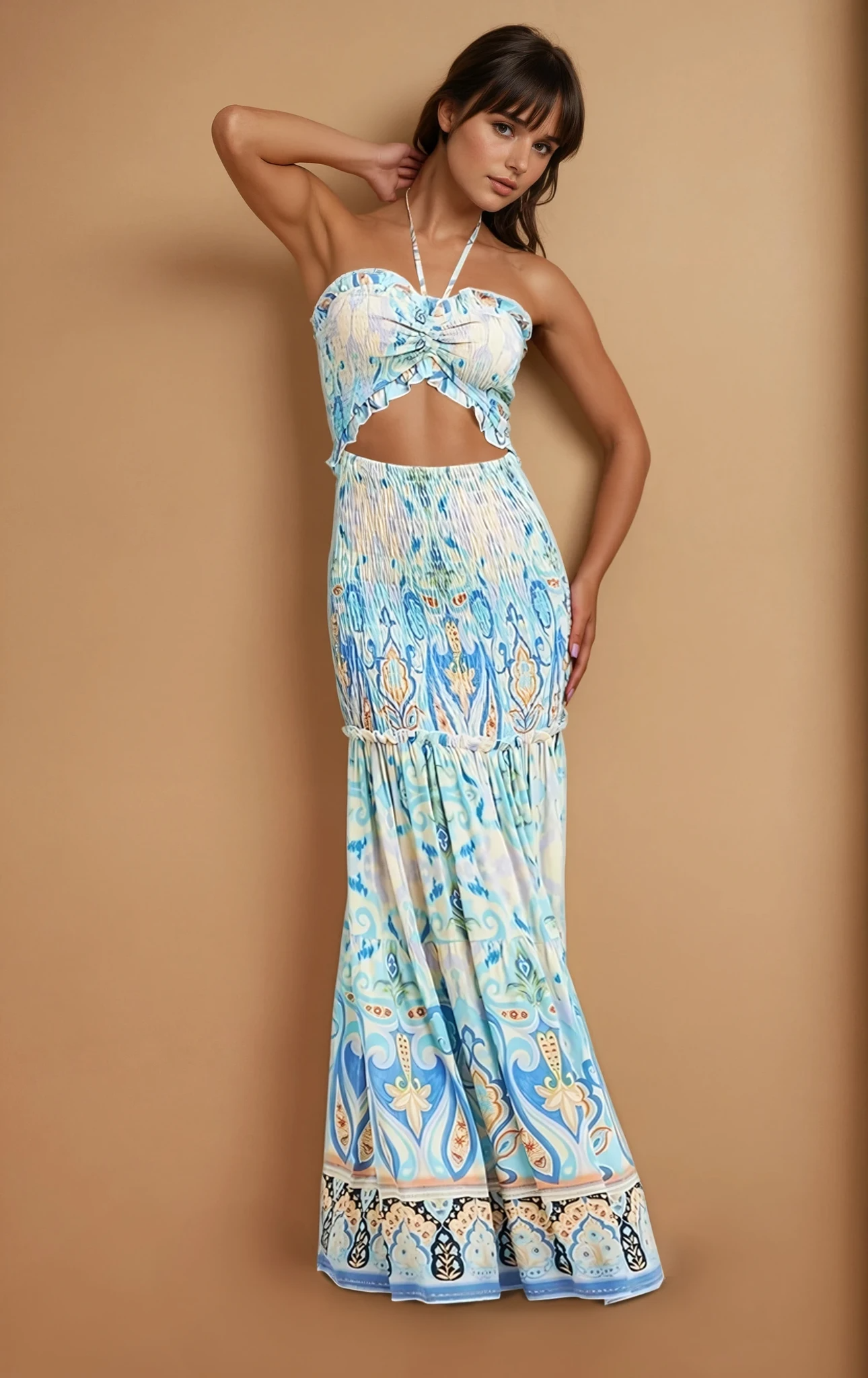 Shari Scrunch Maxi Dress
