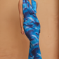 Hot Nights Mesh Cowl Dress
