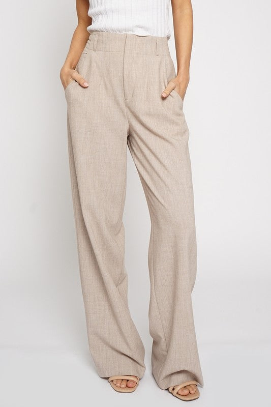 Taupe Classic Pants
