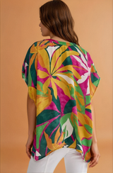 Orchid Print Top