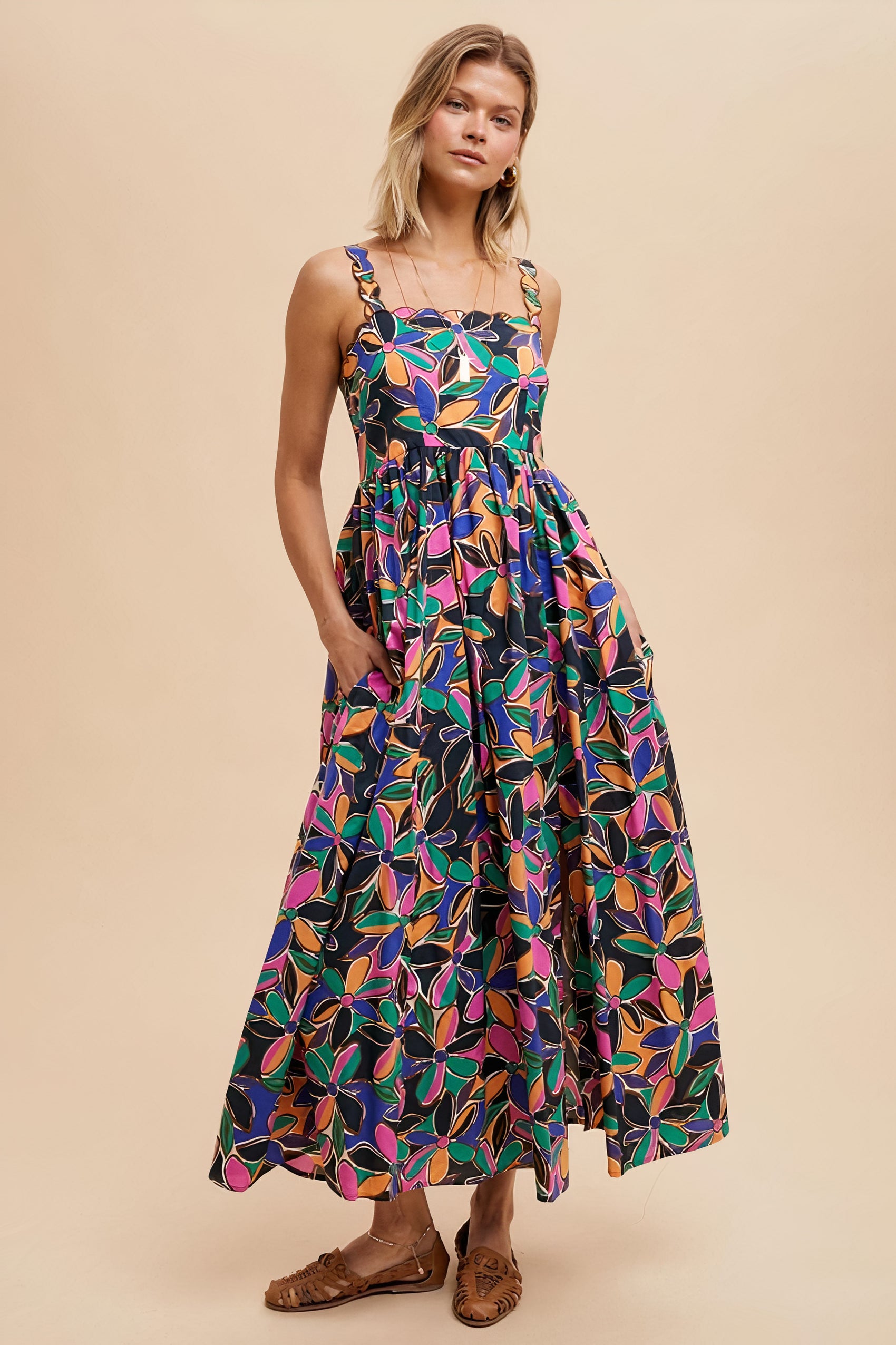 Azure Printed Maxi