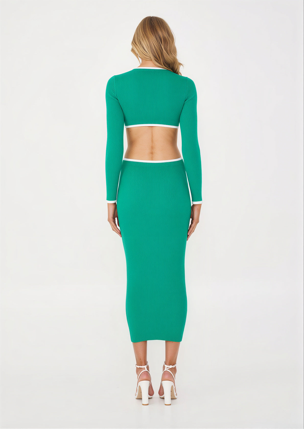 Green and White Midi
