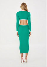 Green and White Midi