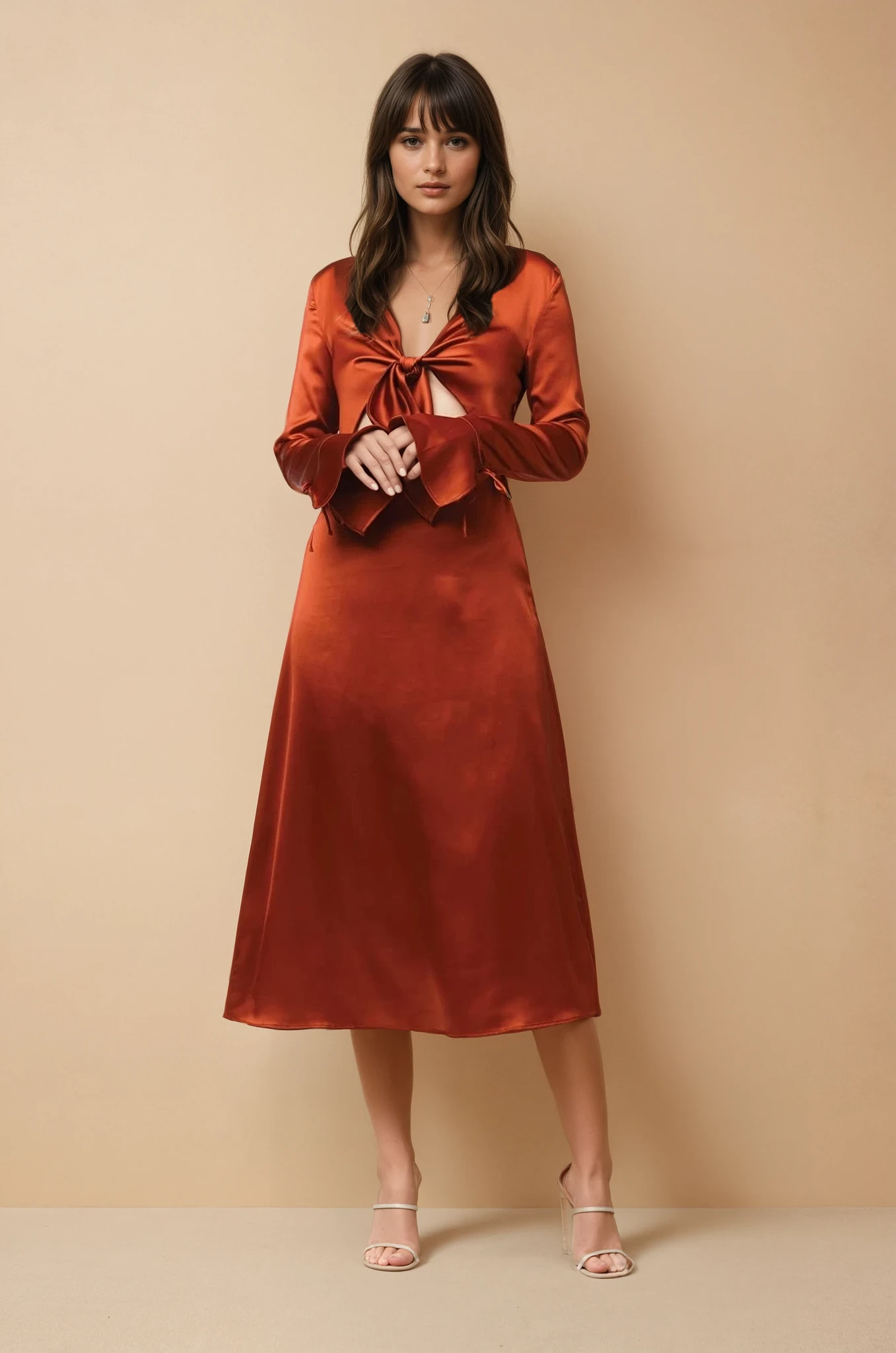 Lalette Midi Dress - Copper