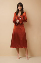 Lalette Midi Dress - Copper