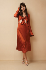Lalette Midi Dress - Copper