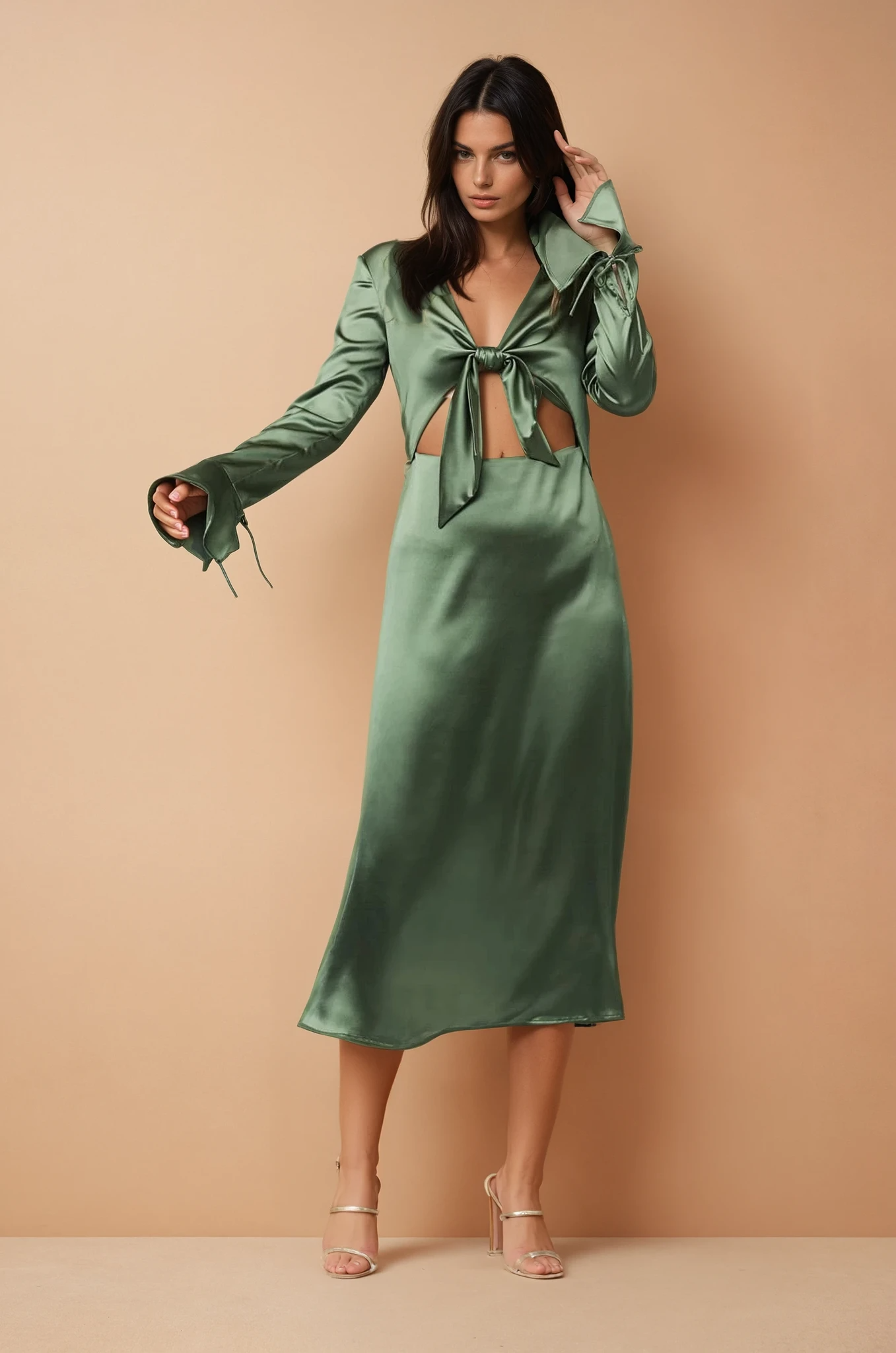 Lalette Midi Dress - Olive