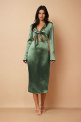 Lalette Midi Dress - Olive