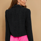 Michelle Black Tweed Jacket