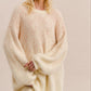 Soft Touch Fur Tunic Pullover Knit Sweater