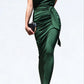 Venetian Ruched Bodycon Dress
