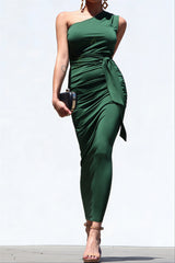 Venetian Ruched Bodycon Dress