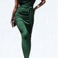 Venetian Ruched Bodycon Dress
