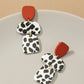 3 linked animal print geo drops earrings - NIXII Clothing