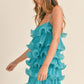 Anna Ruffle Aqua Mini - NIXII Clothing