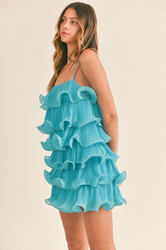 Anna Ruffle Aqua Mini - NIXII Clothing