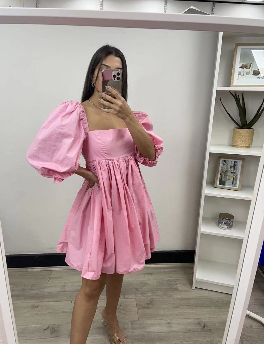Ariana- Puffy Sleeve Baby Doll - NIXII Clothing