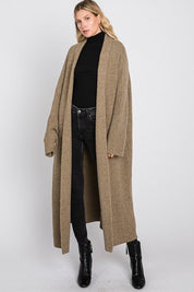 Beige Long Sleeve Cardigan - NIXII Clothing