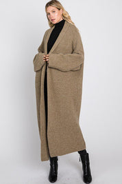 Beige Long Sleeve Cardigan - NIXII Clothing