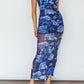 Bianca Floral Ruching Midi Dress - NIXII Clothing