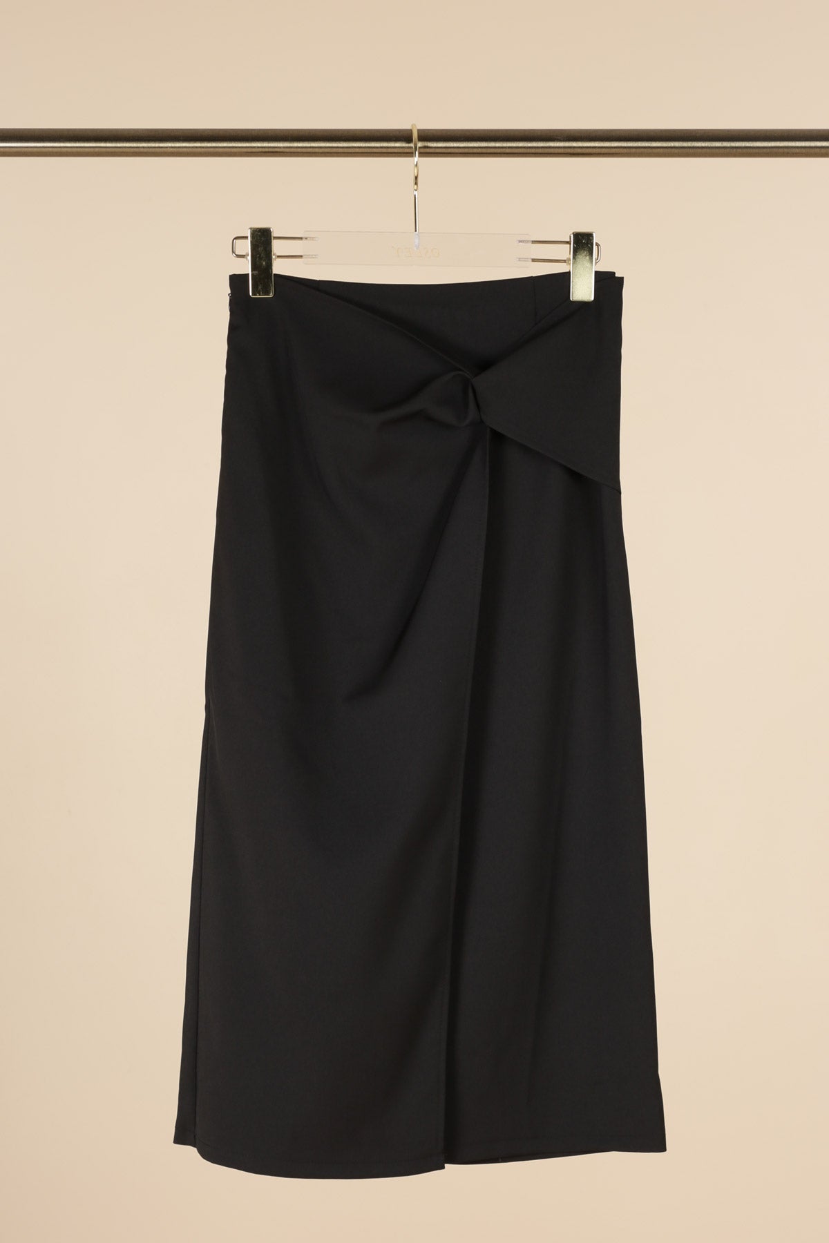 Black Corner Tie Skirt