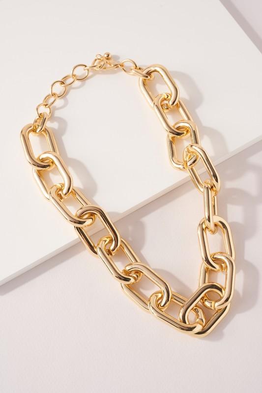 Bold Chain Necklace- G - NIXII Clothing