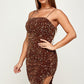 Brown Sequin Mini - NIXII Clothing