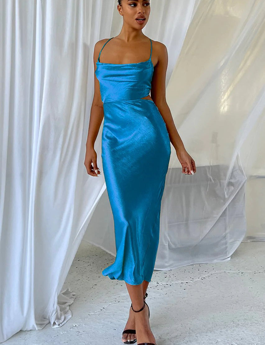 CHAYA SLIP DRESS - OCEAN - NIXII Clothing