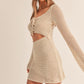 Chrishelle Taupe Crotchet Mini - NIXII Clothing