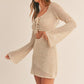Chrishelle Taupe Crotchet Mini - NIXII Clothing