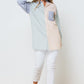 Colour Block Contrast Oversized Shirt - NIXII Clothing