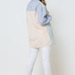 Colour Block Contrast Oversized Shirt - NIXII Clothing