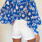 Cove Blue Fleetwood Blouse - NIXII Clothing