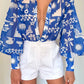 Cove Blue Fleetwood Blouse - NIXII Clothing