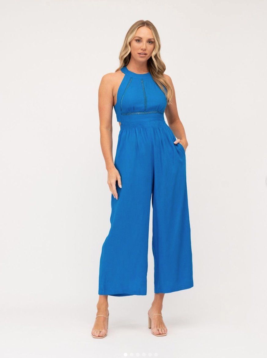 Elaine Blue Jumpsuit - NIXII Clothing