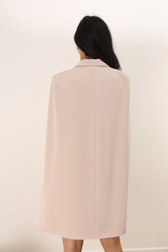 Eliza Cape Jacket Beige - NIXII Clothing