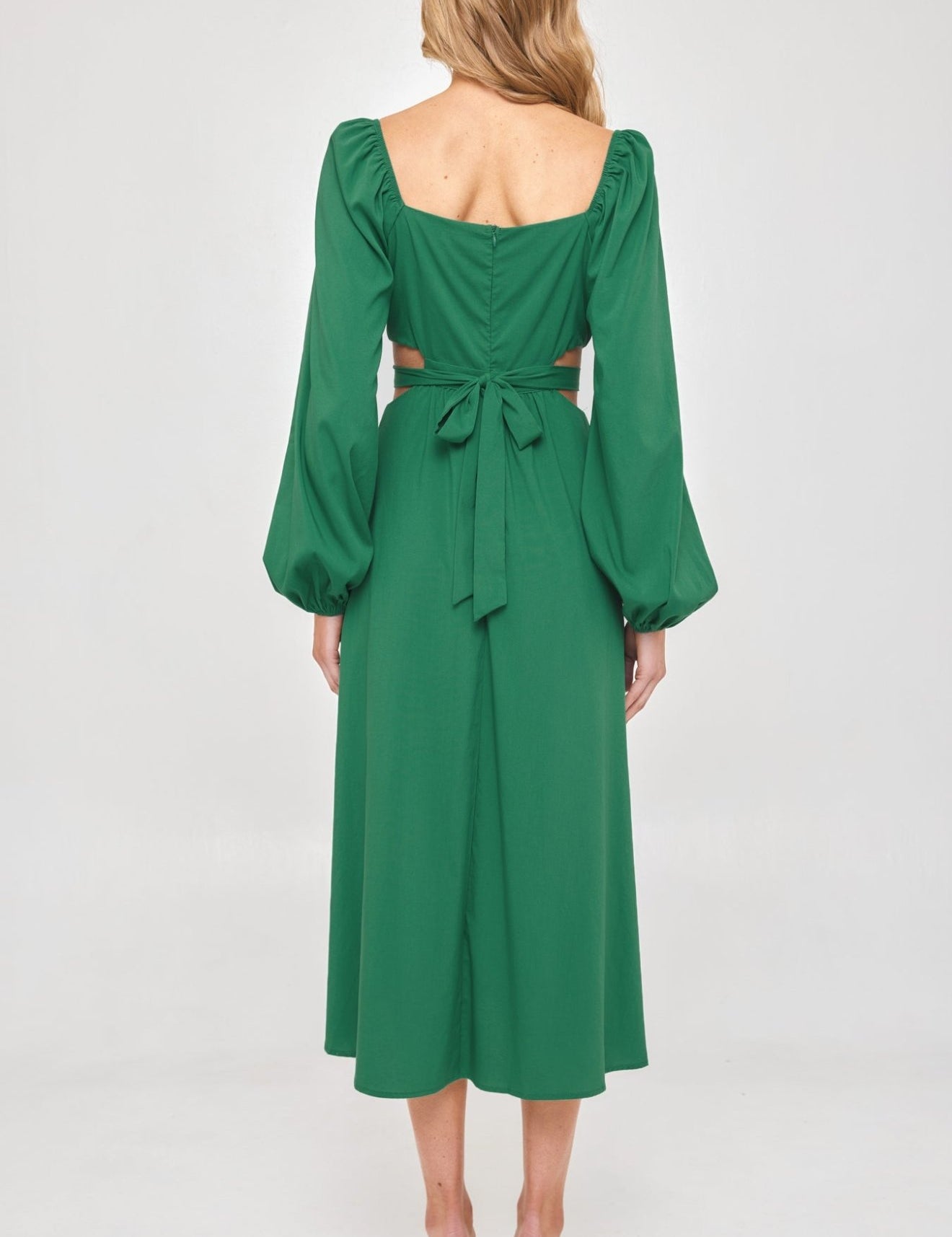 Emerald Green Midi Dress - NIXII Clothing
