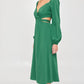 Emerald Green Midi Dress - NIXII Clothing