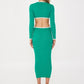 Green and White Midi - NIXII Clothing