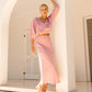 Karlie Blush Midi Skirt - NIXII Clothing