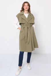 Khaki Trench Jacket - NIXII Clothing