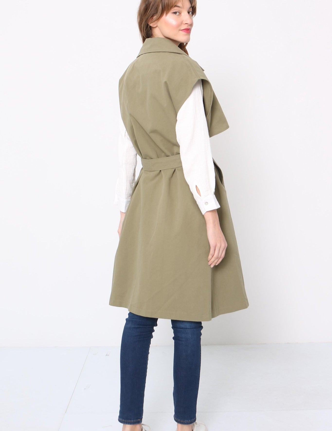 Khaki Trench Jacket - NIXII Clothing